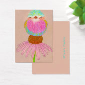 Aceo Art Card ~ Oiseau sur Flower (Bureau)