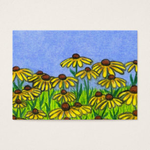 Aceo Art Kaart ~ Black-eyed Susans Flowers