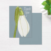 Aceo Art Kaart ~ Snowdrop Hartelijk dank (Bureau)