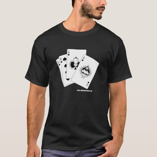 Aces and Eights Deadmans Hand T-shirt (Voorkant)
