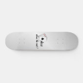 Aces boven de Rest Silver Round Pillow Skateboard (Horizontaal)