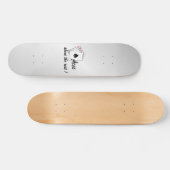 Aces boven de Rest Silver Round Pillow Skateboard (Horizontaal)