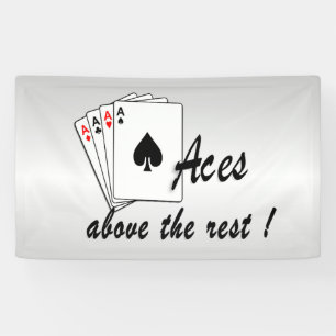 Aces boven de Rest Silver Spandoek