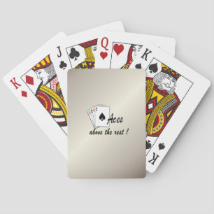 Aces boven de rest van de Antiek goudfiets die C a Pokerkaarten