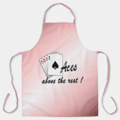 Aces boven het Rest Red Schort (Voorkant)