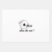 Aces boven het Rest White Inpakpapier Vel (Voorkant 2)