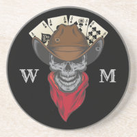 Aces en acht speelkaarten Cowboy Monogram