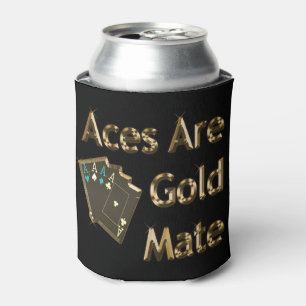 Aces is gouden maffia Golden poker design; Blikjeskoeler