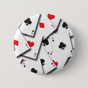 ACES PLAYCARDS RONDE BUTTON 5,7 CM