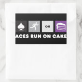 Aces Run on Cake Sticker Dark (Sac)