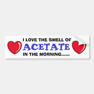 Acetaat in de Ochtend Bumpersticker