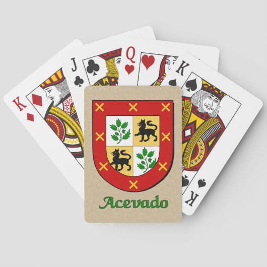 Acevado Family Shield Pokerkaarten (Achterkant)