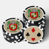 Acevado Heraldic Arms Poker Chips (Opstapeling)