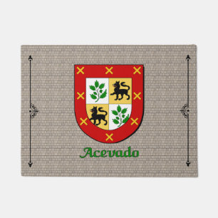 Acevado Historisch Schild op Cobblestone Deurmat