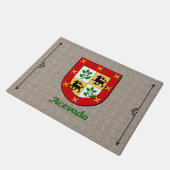 Acevado Historisch Schild op Cobblestone Deurmat (Schuin)