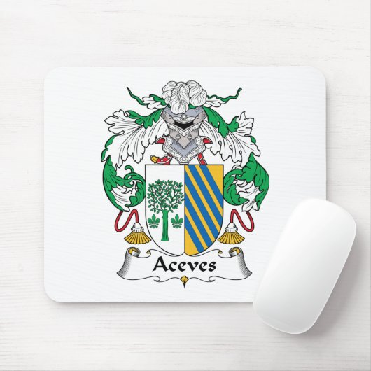 Aceves Family Crest Muismat (Met muis)