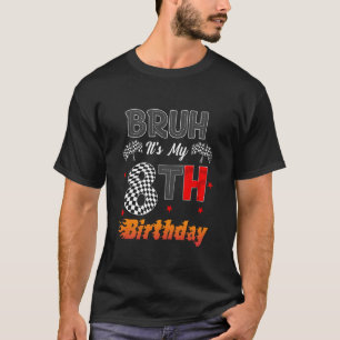 Ach man, het is mijn 8e verjaardag Raceauto 8 jaar T-shirt