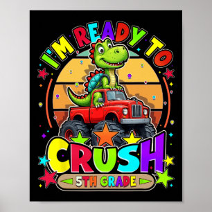Ach man, ik zit in groep 7 Dabbing jongens Kids Ga Poster