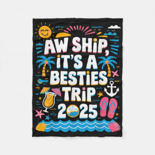Ach scheeps een beste vrienden trip 2025 cruise vr fleece deken