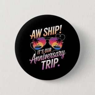 Ach scheeps onze jubileumreis cruise koppels wij ronde button 5,7 cm