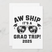 Ach Schip Het is een diploma-uitstap 2025 Zomerrei Kaart (Voorkant / Achterkant)