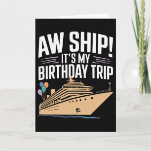 Ach Schip Het Is Mijn Verjaardagsreis Kaart