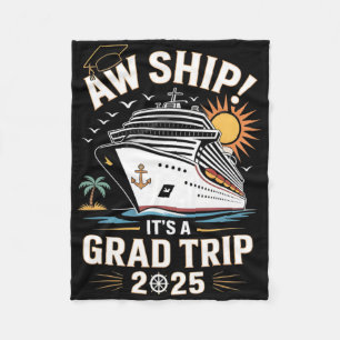 Ach Schip Is Een Grad Trip 2025 Senior Afgestudeer Fleece Deken