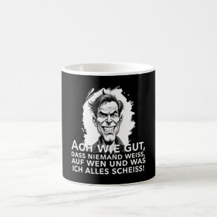 Ach wie goed, dat niemand weet, waar ik... koffiemok
