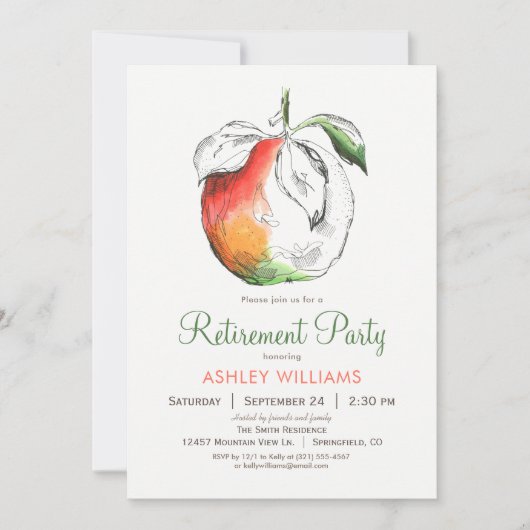 Achats Retraite Partie Invitation (Devant)