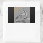 Achelousaurus Rechthoekige Sticker (Tas)