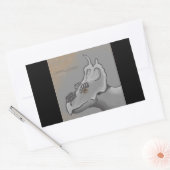 Achelousaurus Rechthoekige Sticker (Envelop)