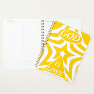 Achempong God Is Love Star Cyber Geel Week/Maand Planner