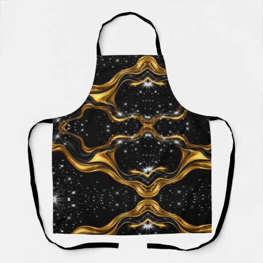 Achempong Opulent Gold Black Monochrome Designer W Schort (Voorkant)