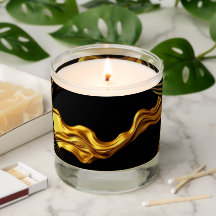 Achempong Opulent Swirl Liquid Gold Black Monochro