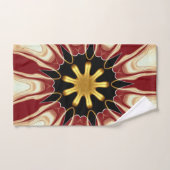 Achempong: Starburst | Deep Crimson & Gold Luxury Bad Handdoek (Handdoek)