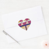 Achempong's Artful Inspirerend Cupcake Couture Hart Sticker (Envelop)