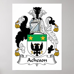 Acheson Family Crest Poster
