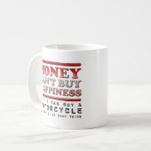Acheter du Bonheur Mug Moto Drôle (Devant gauche)