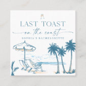 Acheter la mariée un verre Code QR Carte Bachelore (Devant)