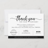 Acheter un Merci de logo personnalisé d'entreprise (Devant)