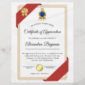 Achievement Appreciate Certificate (Voorkant)
