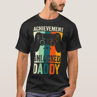 Achievement Unlocked papa wordt papa cadeau T-shirt