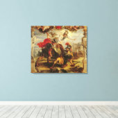 Achilles Defeting Hector, 1630-32 Canvas Afdruk (Insitu (Houten vloer))