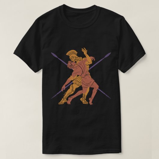 Achilles en Patroclus Lovers T-shirt (Design voorkant)