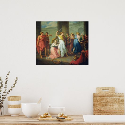 Achilles erkende, 1799 poster (Keuken)