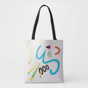 Achoo Abstrait Art Moderne Smilelines Sac fourre-t