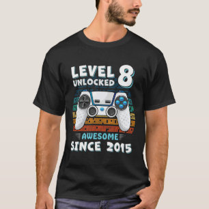 Acht 8jr Verjaardag Zoon Jongen Grappige Gamer 8st T-shirt
