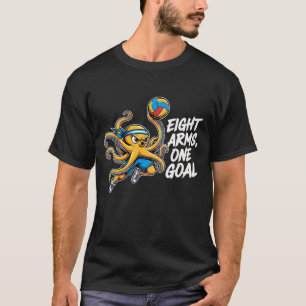 Acht armen, één doel - Voetbal Octopus Graphic T-shirt