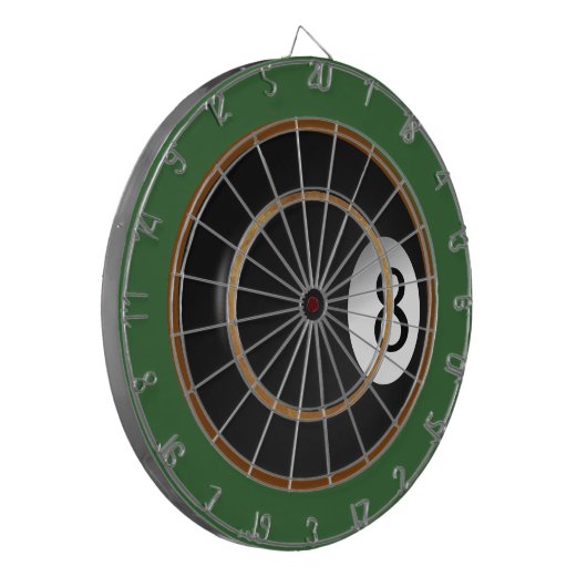 Acht Bal Billiard Custom Game Dart Boards Dartbord (Voorkant Links)