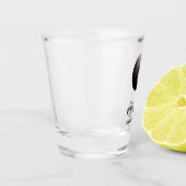 Acht balkbalken wit shot glas (Links)